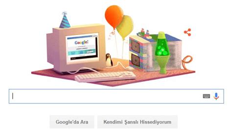 G­o­o­g­l­e­ ­k­e­n­d­i­ ­d­o­ğ­u­m­ ­g­ü­n­ü­n­ü­ ­k­u­t­l­u­y­o­r­!­